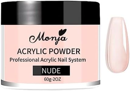 Nude Acrylic Powder - 60g Acrylic False Nail Powders - Large Capacity Acrylic Nail Powder for Nail Acrylic Extension, Nail Carving - No Nail Lamp Needed