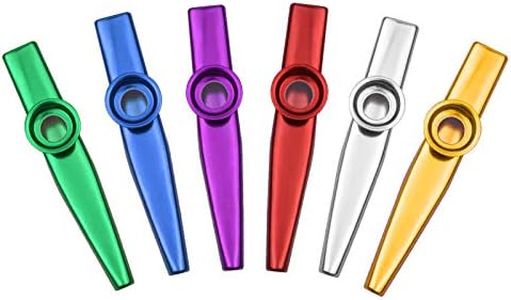 SNOOU 6pcs Aluminum Alloy Kazoo Musical Instrument for Child Adult Beginner