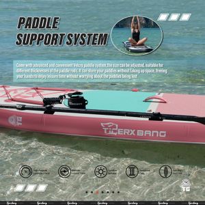 TIGERXBANG 10'6 Inflatable Paddle Board – Pink SUP