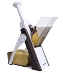 SupMaKin Mandoline Slicer for Kitchen, Safe Vegetable Chopper Adjustable Food Chopper Fruits and Vegetables Chopping Artifact (Brown)