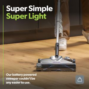 Gtech SW02 Cordless Floor Sweeper – Lithium, Lightweight, 60min Runtime