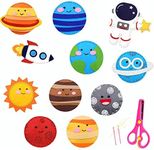 11pcs Space Sewing Kit for Kids Solar System DIY Activity Kids Felt Toy DIY Sewing Craft Set Kids Beginners Educational Toys Birthday Gift for Boys Girls