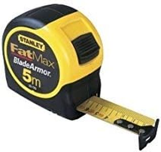 STANLEY Fmht81556-0 mètre Ruban Gamme FATMAX - Fabriqués en France - Ruban Épais - Revêtement Blade Armor - Résistant -Revêtement mylar - Boitier Abs Bi matière - Robuste