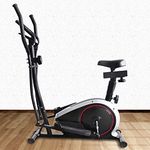 Durafit Elliptical Cross Trainer Series | Adjustable Seat | 8 Levels Magnetic Adjustable Resistance | 5 Kg Flywheel | Max User Weight 120 Kg | LCD Display (Durafit Waltz)