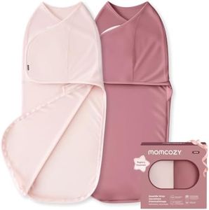 Momcozy Swaddles for Newborns, Quiet Fastener Swaddle for Infant 0-3 Months