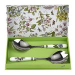 Portmeirion Home & Gifts Salad Server Pair, Porcelain, Multi-Colour, 3 x 3 x 25 cm