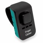 Educator Dog Training Finger Clicker with Audible Sound for Positive Reinforcement, Behavior and Obedience Pet Trainer, Teal