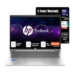 HP Pro Book14[New Launch], 13th Gen Intel Core i5-1335U Turbo Boost, 24GB DDR4, 512GB SSD, Win11 Pro, MSO21, 3 Year Warranty, IPS 14" FHD HDR Laptop, Finger Print, Backlit KB, Metal Body, Anti Virus