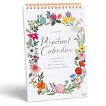 Sweetzer & Orange Perpetual Calendar. 12 Month Office or Family Wall Calendar. 6x9? Floral Flip Calendar Design. Perpetual Birthday Calendar Wall Hanging, Anniversary Calendar and Monthly Planner