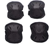 Mountcraft Military Tactical Protective Kneepad & Elbow Sports Safety Protective kneeling Sports Hunting Skate Scooter Knee Pads | Black