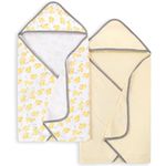 Burt's Bees Baby - Hooded Towels, Absorbent Knit Terry, Super Soft Single Ply, 100% Organic Cotton (Little Ducks, 2-Pack)