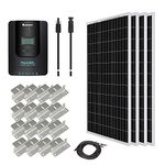 Renogy 400 Watt 12 Volt Monocrystalline Solar Starter Kit with 40A Rover MPPT Charge Controller