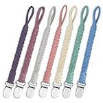 7 Pcs Pacifier Clips for Baby Girls