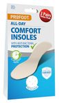 Profoot All Day Comfort Insoles - Anti-Bacterial Protection - Ideal for Foot Discomfort - Unisex Insoles with Superior Comfort - Transferable Between Shoes - Washable and Reusable - Pack of 2