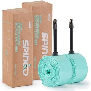 SPINGO TPU Inner Tube 700C x 23C-32C with 48mm/60mm/80mm Presta Valves, Lightweight TPU Inner Tube for Road Bicycle TPU Tubes Portable Spare Tire (2-Pack/4-Pack)