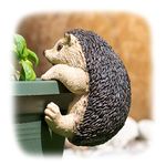 ProdBuy Home Plant Pot Hanging Garden Ornament (Brown Hedgehog)