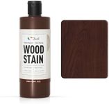 DWIL Water Based Wood Stain - Multiple Finishes, Fast Drying, Indoor and Outdoor Furniture, Wood Paneling, Cabinets and More, Low Odor ＆ Non-Toxic (8.5oz Dark Walnut)