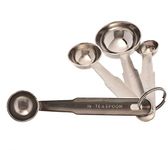 Dynore Stainless Steel Set of- 4 Measuring Spoons 13.5 x 2 x 4.5 cm