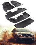 for Acura MDX Floor Mats 2025 2024 2023 2022 7 Seat 3 Rows Cargo Liners, All Weather Vehicle Trunk Mat for Acura MDX 2022-2025 Accessories, for Acura MDX Standard Type S Rubber Floor Liners Full Set