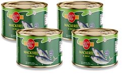 Golden Prize Mackerel in Brine, 200g(Pack of 4)