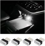 Augeny 4 PCS USB LED Car Interior A