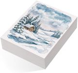 80 Sheets Watercolor Paper Bulk, 110 lb/230 GSM Cold Press Paper White Water Color Paper for Kids Child Students Adults Artists Drawing Wedding Gift Cards(9x12 Inch)