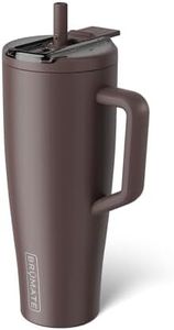 BrüMate Era Flip 40oz Tumbler with 100% Leakproof Covered Straw Lid | Hygienic Covered Straw | Insulated Stainless Steel Water Bottle with Handle | Cup Holder Friendly | BPA-Free (Java)