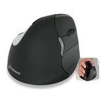 Evoluent VMOUS4RBTHY Bluetooth Right Handed Vertical Mouse 4 right mac, White