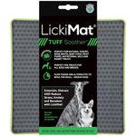 Lickimat Tuff, Heavy-Duty Soother, Dog Slow Feeder Lick Mat, Boredom Anxiety Reducer; Perfect for Food, Treats, Yogurt, or Peanut Butter, Fun Alternative to a Slow Feed Dog Bowl, Green