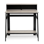 Furinno Simplistic A Frame Computer Desk, Study Desk, Writing Desk, Black/French Oak,31.5 x 35.5-inches