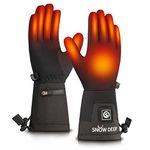 Heated Glove Liners,Electric Rechargeable Battery Heating Liners for Men Women,Camping Hiking Ski Mitten Gloves Hand Warmer