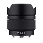 Samyang 12mm F2.0 AF Ultra Wide Angle Auto Focus Lens for Sony E Mount (SYIO12AF-E)