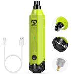 Casfuy 6-Speed Dog Nail Grinder - Newest Enhanced Pet Nail Grinder Super Quiet Rechargeable Electric Dog Nail Trimmer Painless Paws Grooming & Smoothing Tool for Large Medium Small Dogs
