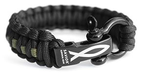 Savior Survival Gear Paracord Bracelet with Stainless Steel Adjustable Shackle (9)