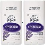 Green Beaver All Natural Body Deodorant, Paraben & Aluminum-Free, Vegan, For Normal & Sensitive Skin, Lavender, 2-pack