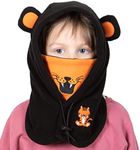 Tough Headwear Kids Winter Hat with Mask - Ski Mask for Kids - Tiger Kids Balaclava & Winter Face Mask for Kids w/Hood - Toddler Balaclava - Tiger