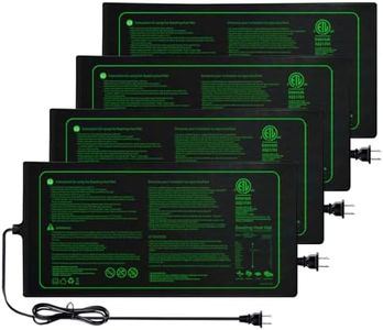 Ruyyi 10"x20" 4 Pack Seedling Heat Mat for Seed Starting and Germination