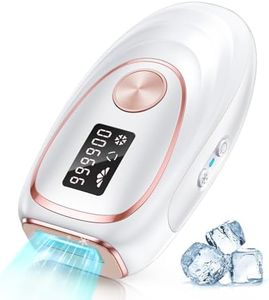 Oreeth IPL Laser Hair Removal Device for Women & Men - Home 45°F Ice-Cooling Contact for Painless & Long-Lasting Results, 86% Hair Reduction in 3 Weeks for Full Body & Bikini Line, White