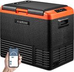 AAOBOSI 12 Volt Car Refrigerator 53 Quart (50L) RV Portable Refrigerator Freezer WIFI APP Control Car Fridge Cooler -4℉-68℉ Electric Compressor Cooler 12/24V DC & 100-240V AC Travel Refrigerator