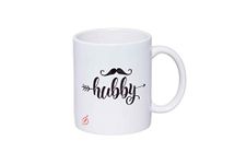 Alexus Hubby Ceramic Coffee Mug Slogan Quote Printed Ceramic Coffee & Tea Mug, Cup Best Gifts for Wedding/Anniversary/Couple/Marriage/Birthday/Return Gift -(350 ML) - White