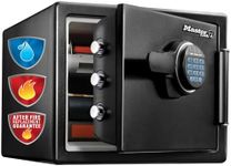MASTER LOCK Certified Fireproof and Waterproof Safe, 22.8L, 415 x 348 x 491 mm, Digital Combination with Backlit Keypad, for home and professionals, Black