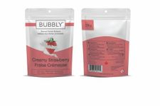 Bubbly Shisha Flavours – 250 g Herbal Hookah Flavors – Fresh and Long-Lasting Shisha Hookah Flavors – No-Tobacco Shisha Molasses – Ideal for Home, Bar, Pub (Creamy Strawberry)