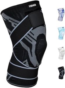 Tenace BJJ Knee Brace Grappling - Compression Knee Pad for Jiu Jitsu, MMA, Muay Thai, Wrestling, Judo - High Durability and Performance Unisex (1, Black, Large)