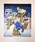 Johnny Bower Signed Legends Of The Crease Lithograph | Toronto & New York Hockey Memorabilia