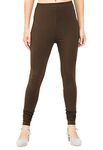 POPOLO Full Length Churidar Leggings for Women Coffee Brown