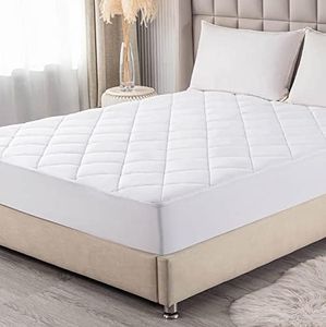 Twin XL Mattress Topper for College Dorm Room Extra Long Twin Bed Fluffy Matress Cover Quilted Fitted Pillow Top Mattress Pad with Deep Pocket