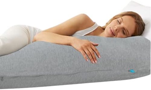 AATH COLLECTION Full Body Maternity Pillow with Grey Removable & Washable Cover - Hollowfiber Filling – Orthopedic Body Sleep Pillow for Pregnancy Nursing