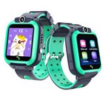 SeTracker Connect2kidz SETRCK4GW-Lite Touch Screen 4G Safe Voice & Video Calling Smartwatch- Green | 1.4" HD Display | Water Resistant | Location Tracking | SOS Call | Voice Chat | Alarm Clock