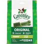 GREENIES Adult Dog Treats Original TEENIE Natural Dental Care, (43 Treats) 12oz. Pack