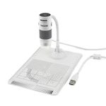 Carson eFlex 75x/300x Effective Magnification (Based on a 21" Monitor) LED Lighted USB Digital Microscope with Flexible Stand and Base (MM-840)